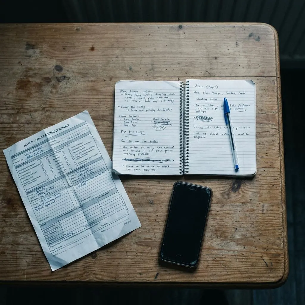 Loose papers being sorted into labelled folders on a desk